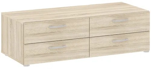 BASIC Komód Tölgy Színben 110 cm 4S