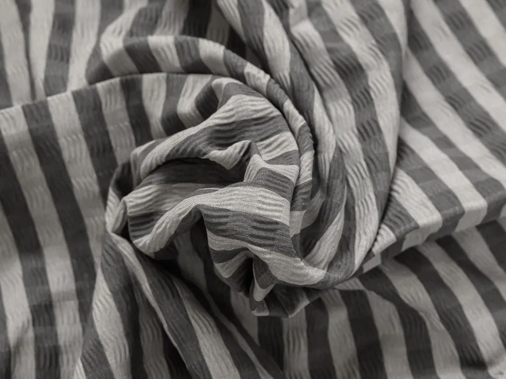 Krepp ágynemű ARLENA BLEND fekete szállodai zsebbel Ágyneműhuzat mérete: 70 x 90 cm | 140 x 200 cm