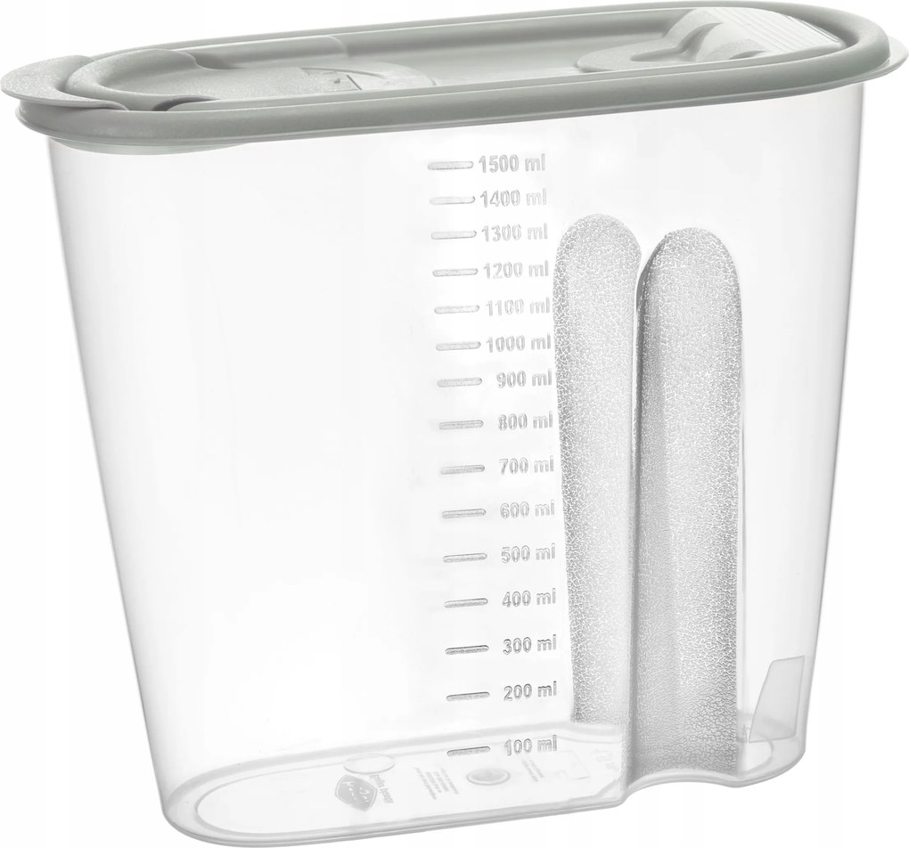 Molly Ömlesztettáru Tároló Doboz 1,5l 9563 szürke