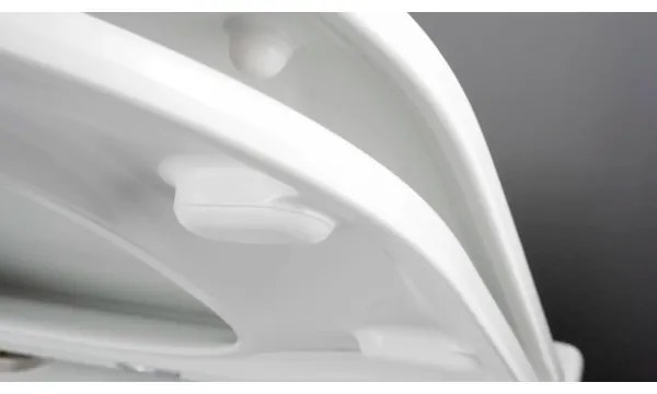 Deante CGRD6ZPW - Falra szerelhető WC SoftClose ülőkével, ROUND, kerámia/fehér