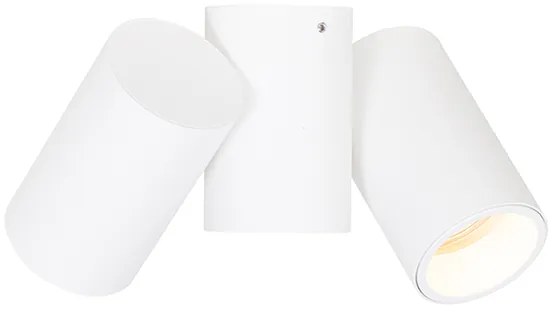 Design spotlámpa fehér 2-lámpás állítható - Michael