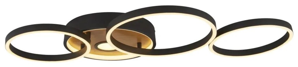 Searchlight 36305-1BK-LED Dimmelhető mennyezeti lámpa CROSBY LED/40W/230V