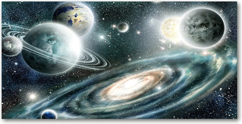 Fotótapéta üvegfalra Naprendszer 140x70