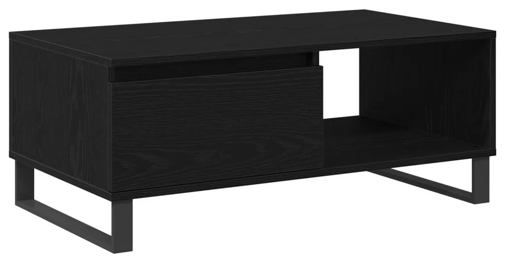 Fekete Tölgy Kávézó Asztal 90x50x36,5 cm Műszaki Fa