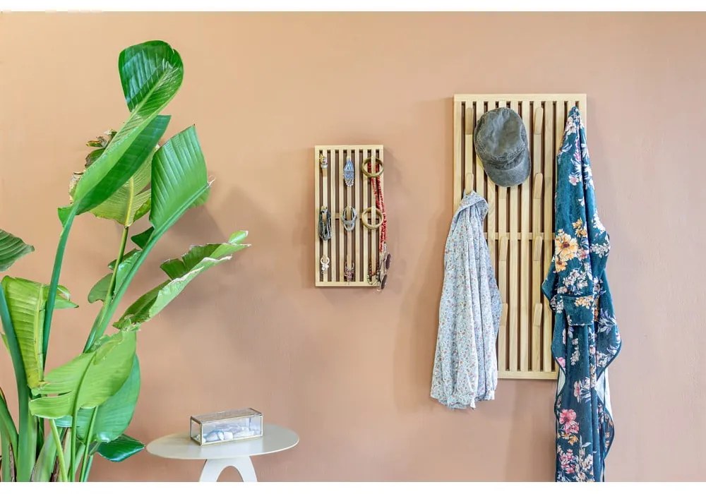 Natúr színű fém fali fogas 24 cm Parco – Spinder Design