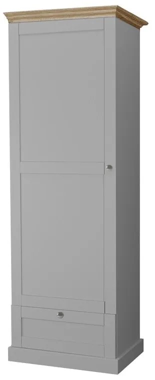 Szürke ruhásszekrény 60x180 cm Binz – Støraa