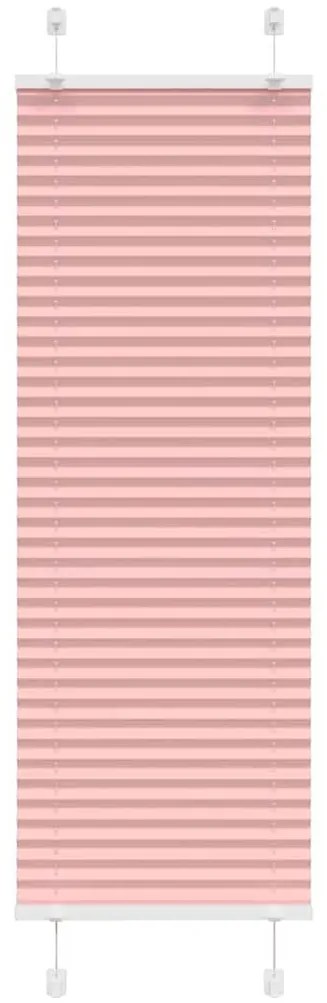 pliszírozott redőny rózsaszín 45x100 cm szövetszélesség 44,4 cm