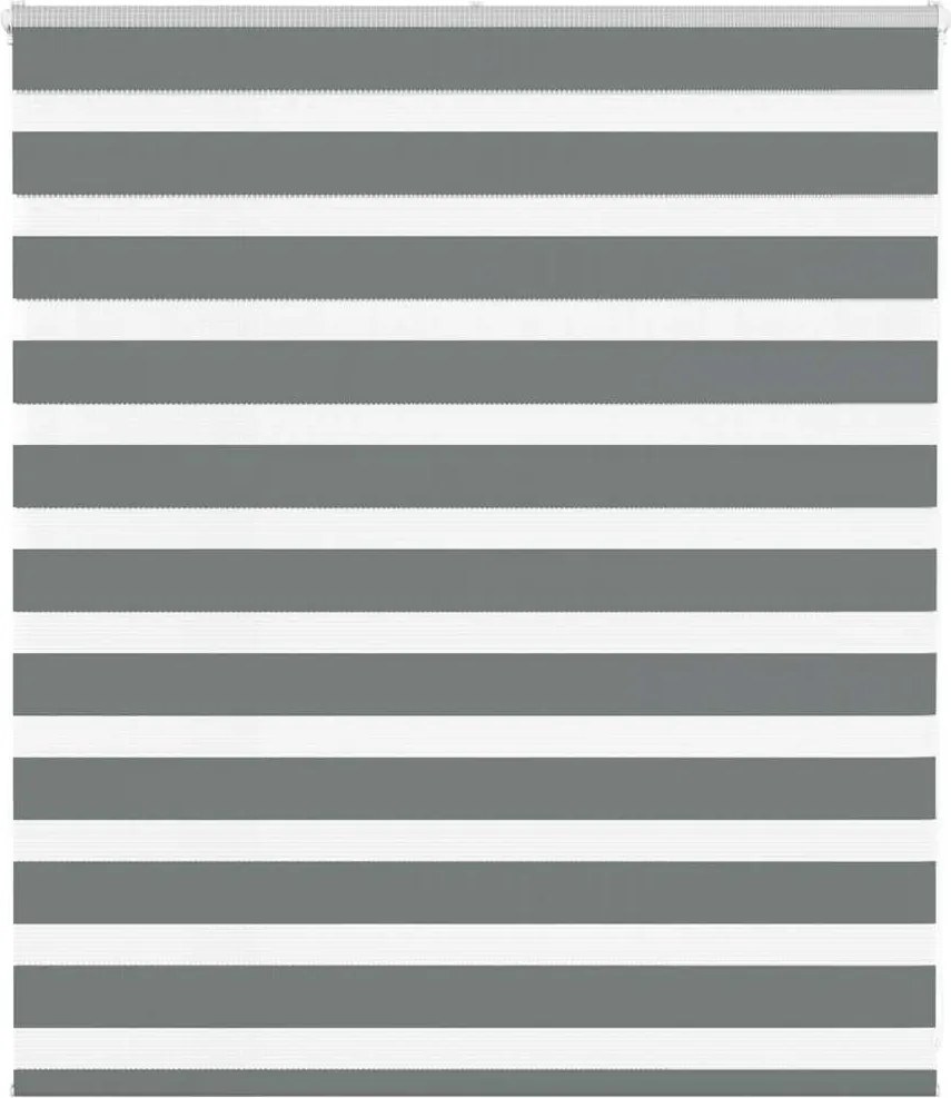 vidaXL zebrafüggönnyel sötét szürke szövetszélesség 115,9cm poliészter