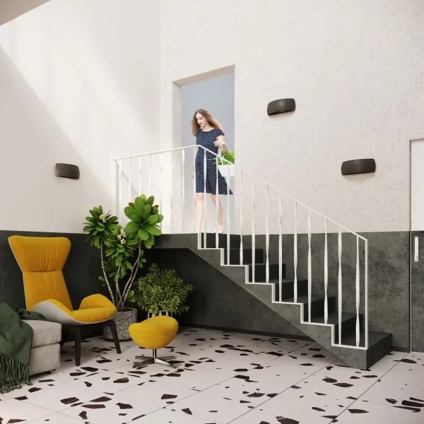 Fali lámpa PONTIUS 1xG9/60W/230V fekete