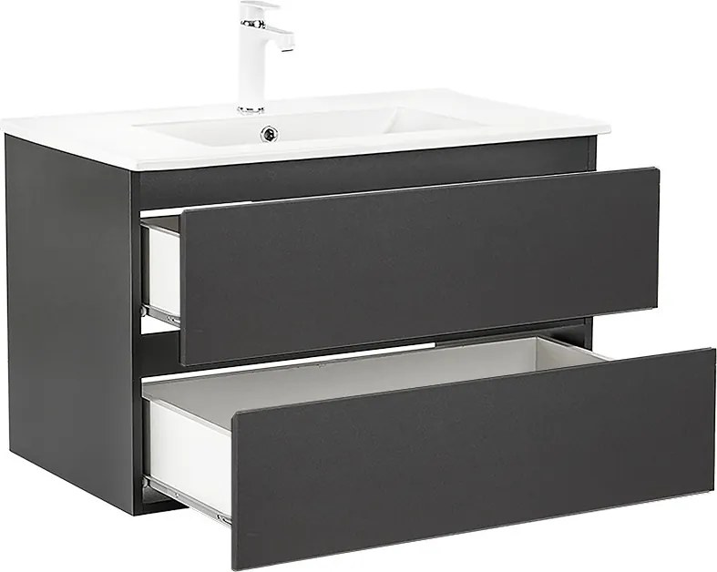 Vario Forte 80 alsó szekrény mosdóval antracit-antracit