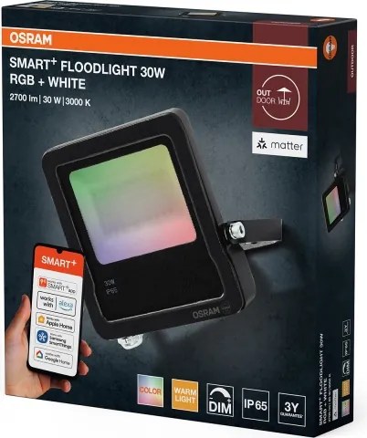 Osram - LED RGBW dimmelhető reflektor SMART+ FLOODLIGHT LED/30W/230V IP65 Wi-Fi