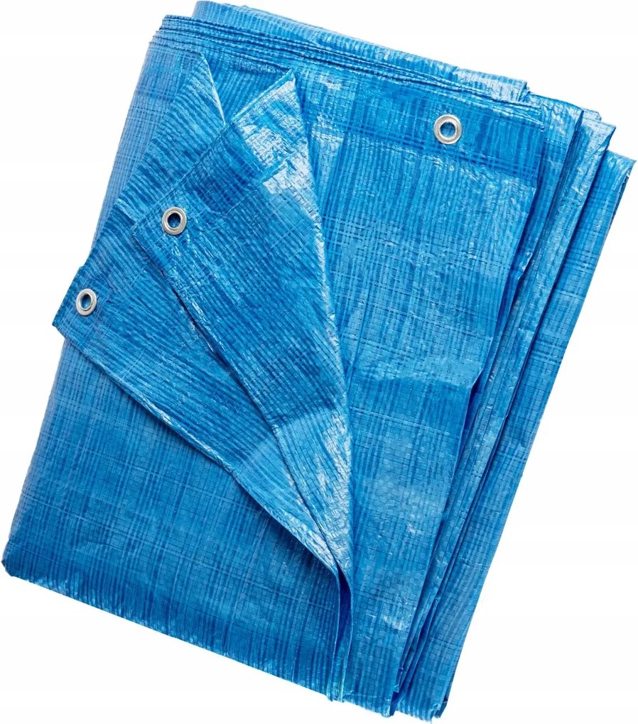 Ponyva Takaróponyva 6X8 Kék Erősített 8X6 Erős Vastag