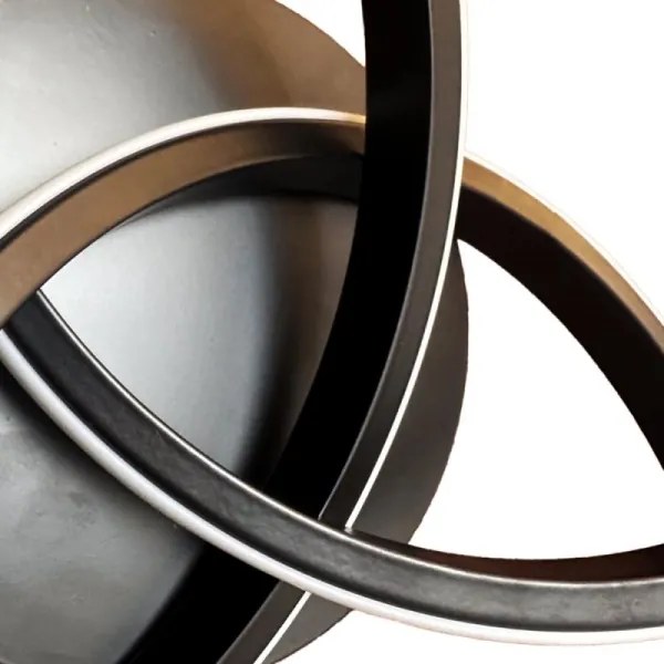 LED Dimmelhető mennyezeti lámpa LED/70W/230V 3000-6500K fekete + távirányítás