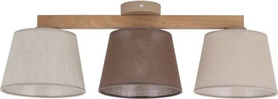 BRILAGI - LED felületre szerelt csillár LATTE 3xE27/15W/230V fenyő/mix