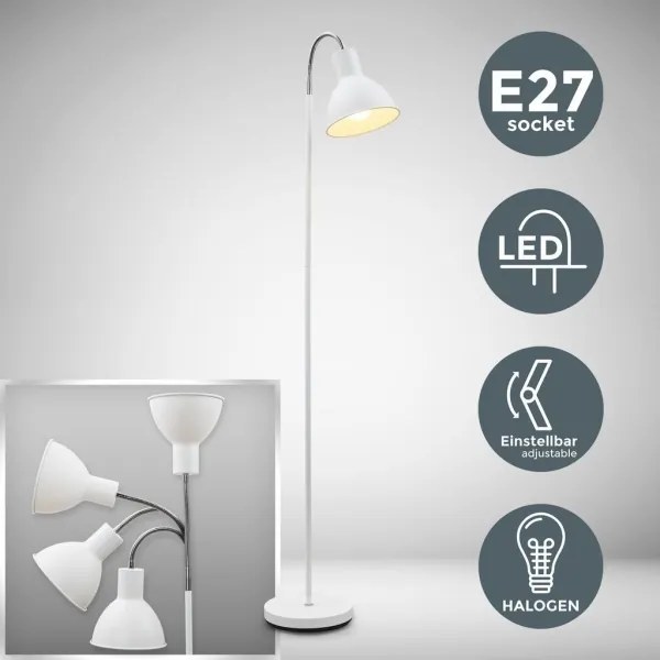 Állólámpa 1x E27/25W/230V, fehér