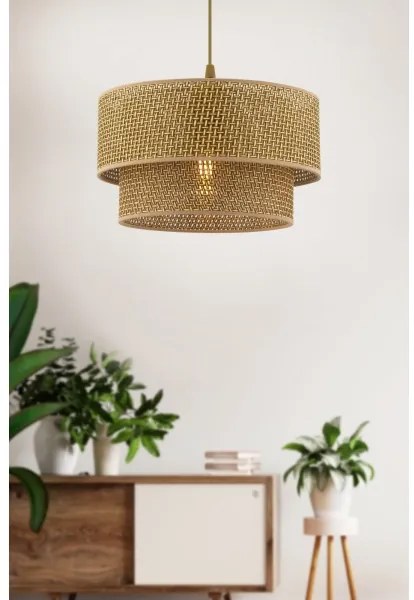 Kábeles csillár ECHO 1xE27/60W/230V barna