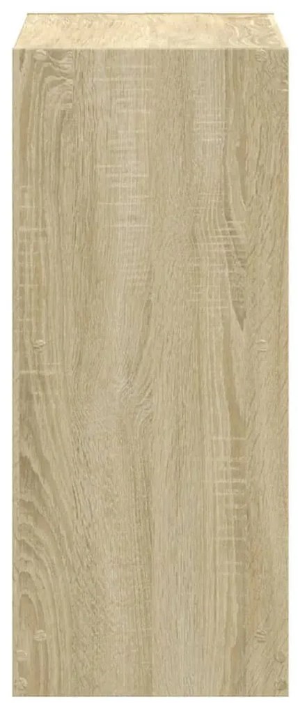 sonoma tölgy színű szerelt fa könyvespolc 68,5 x 32 x 75 cm