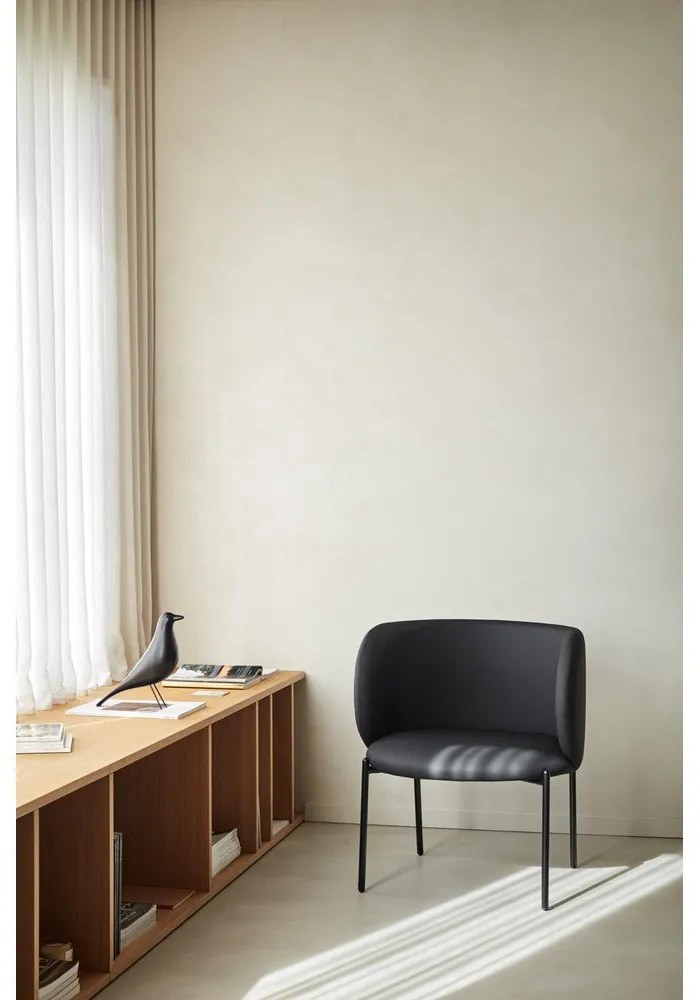 Fekete műbőr fotel Mogi - Teulat