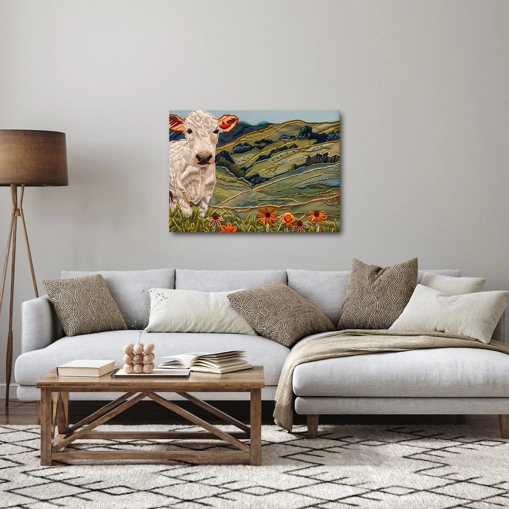 Kép - Kötött motívum utánzata (70x50 cm)