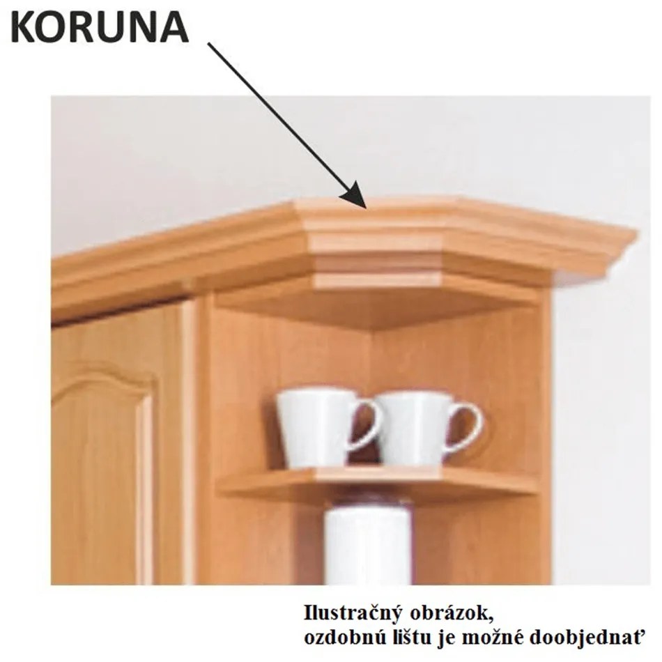 Felső élelmiszer-konyhaszekrény Lonicera MDF klasik S40/210/57 (B). 788694