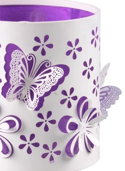 ONLI - Gyereklámpa TITILLA 1xE14/6W/230V 22 cm lila/fehér