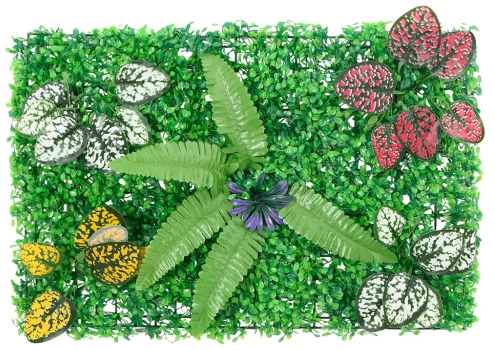 6 db zöld műnövénykerítés 40 x 60 cm