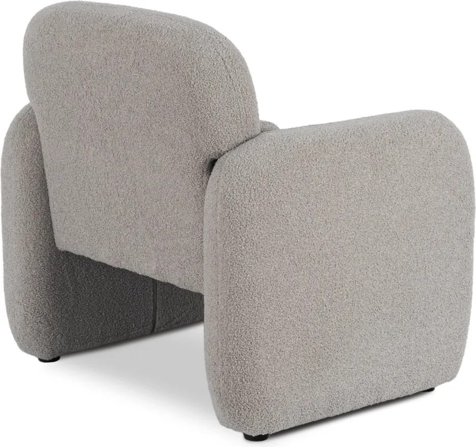 Pihenőfotel szürke színben, bouclé kárpittal TOGO