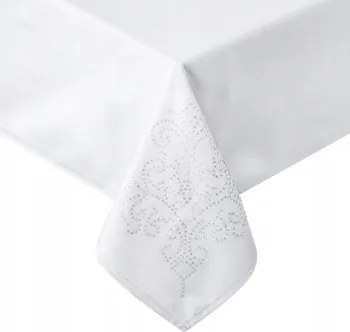 Abrosz Dekoratív 85x85 Fehér, YVETTE2 Cirkóniákkal