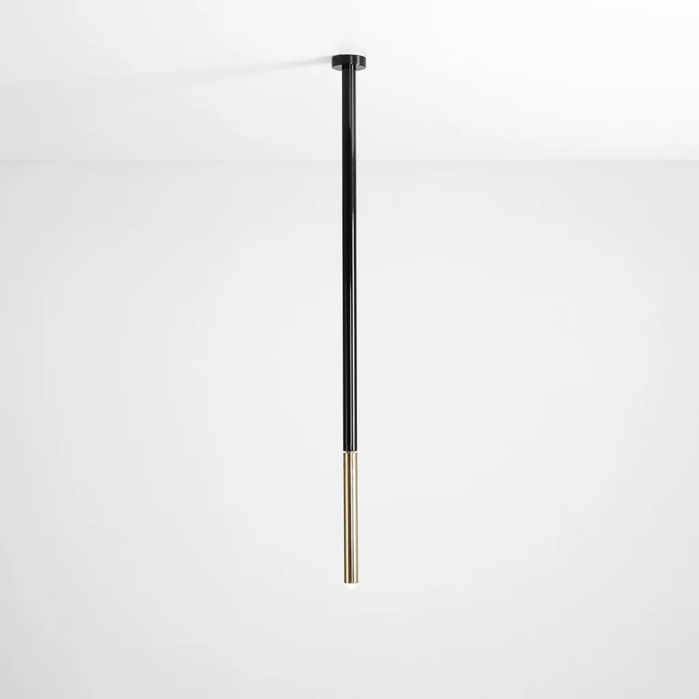ALDEX 1067PL_G1_L STICK Hengeres Mennyezeti Lámpa Fekete, Arany G9 IP20