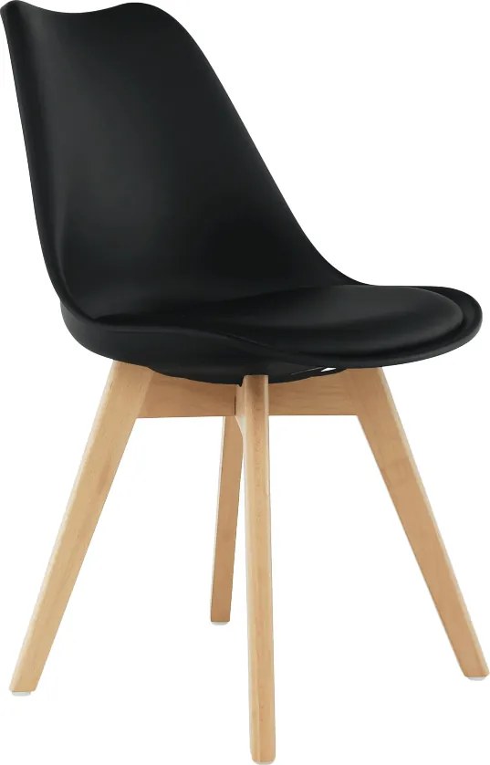 Szék, fekete/bükk, BALI 2 NEW