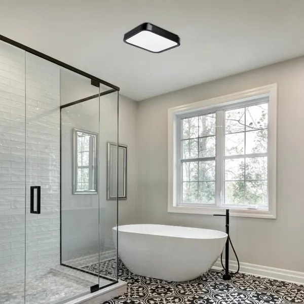 Rabalux 71255 - LED Fürdőszobai mennyezeti lámpa SAMIRA LED/18W/230V IP44 fekete