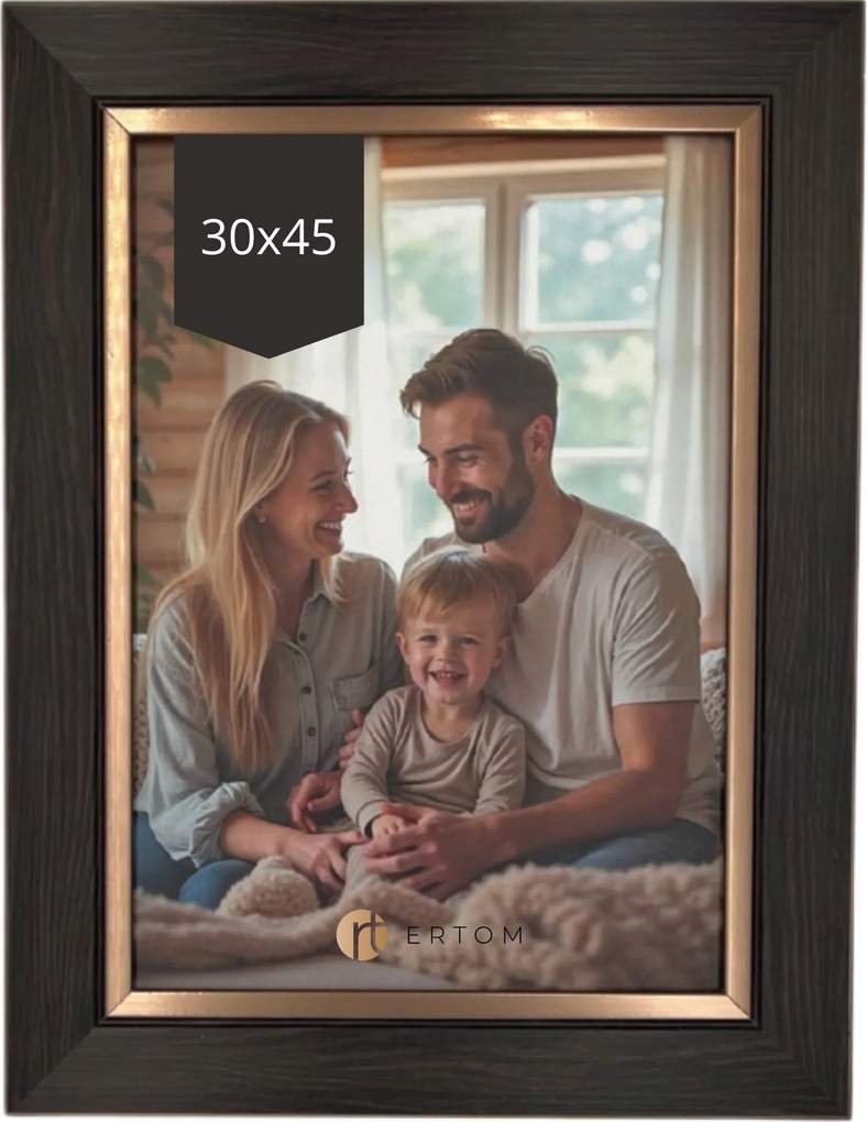30x45 barna Gloria képkeret pánttal