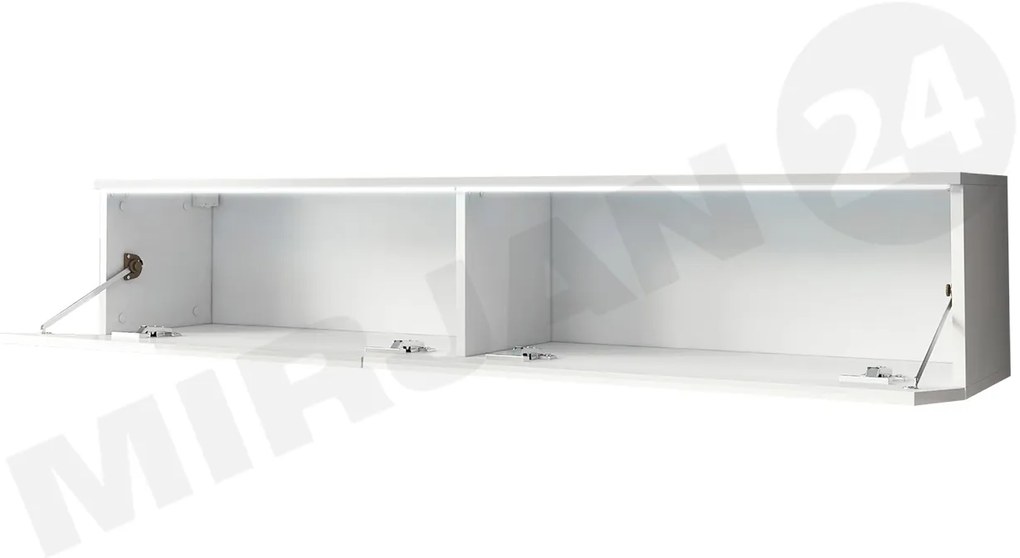 TV asztal/szekrény Dilune 140 (smart beton) (fehér LED világítás). 1053729