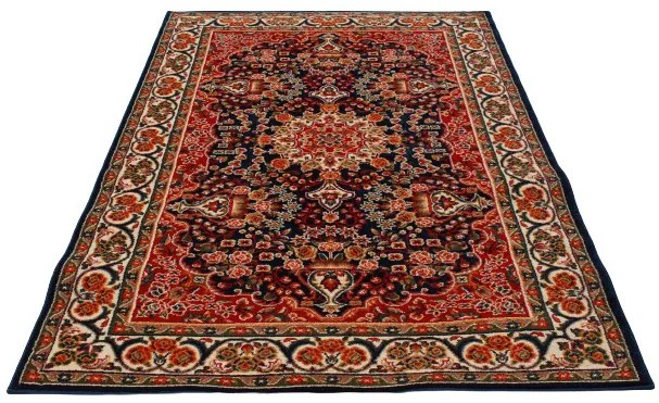 Klasszikus szőnyeg Sötét kék AFSHAR 150x225 Perzsa szőnyeg