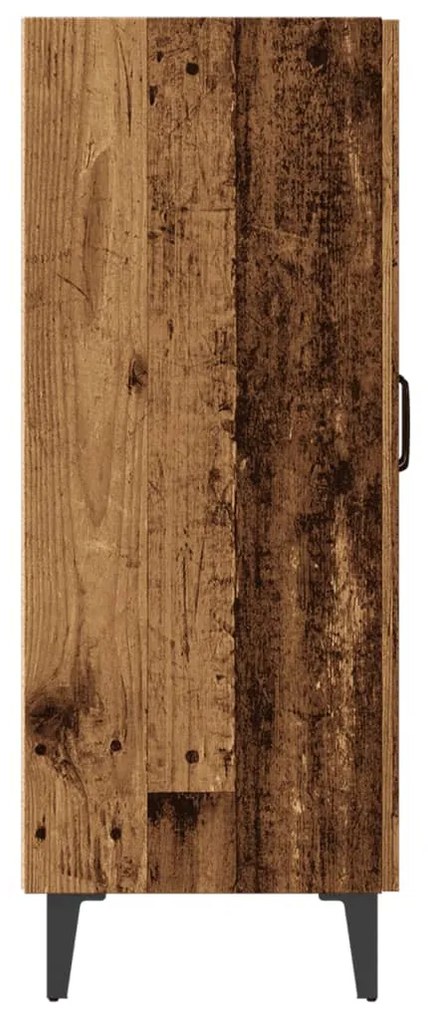 antik fa színű szerelt fa tálalószekrény 70 x 34 x 90 cm