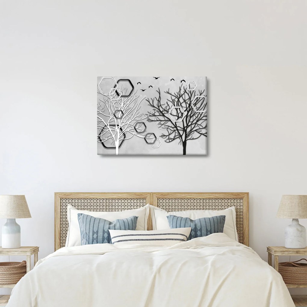 Absztrakt kép a fák (70x50 cm)