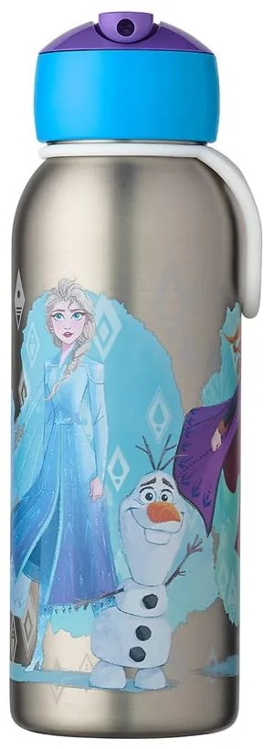 Ezüstszínű rozsdamentes acél gyerek ivópalack 350 ml Frozen 2 – Mepal
