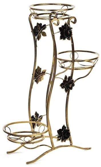 Virágállvány 100x70 cm arany
