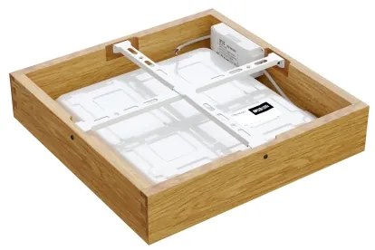 APLED - LED Mennyezeti lámpa QUADRA LED/24W/230V tölgy