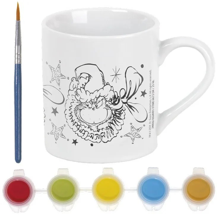 A Grincs Dr Seuss festhető porcelán bögre 235 ml Díszdobozban