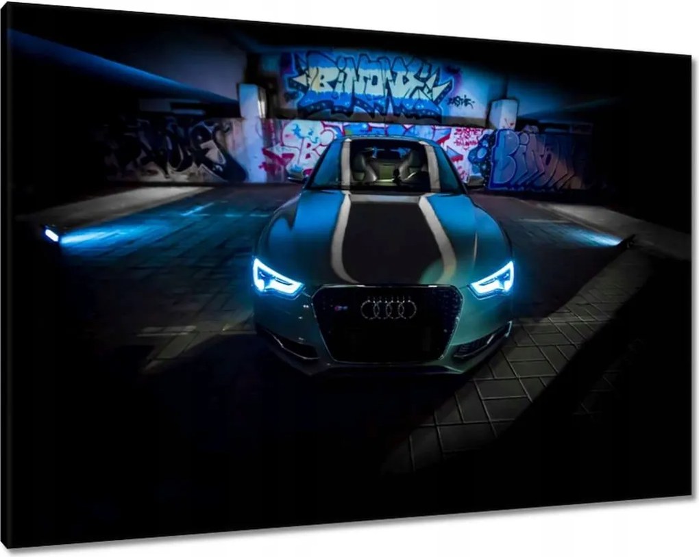 Vászonkép 100x70 Kék Audi Autók