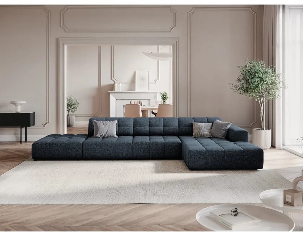 Kék sarokkanapé (jobb oldali) Chicago – Cosmopolitan Design