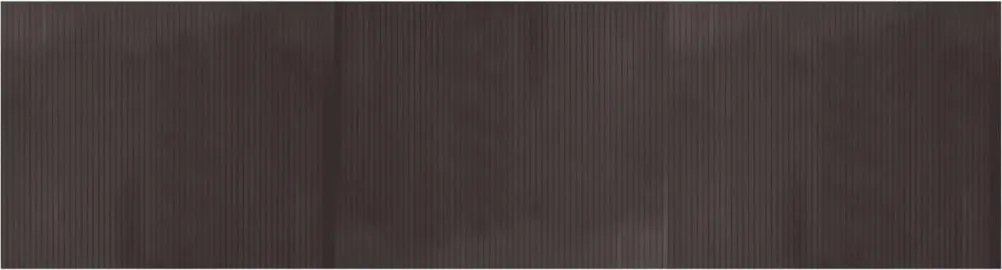 vidaXL négyszögletű sötétbarna bambusz szőnyeg 80 x 300 cm