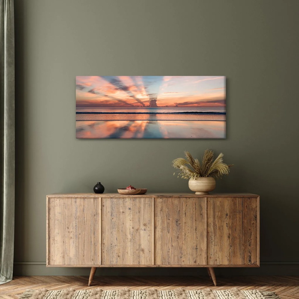 Nap sugarak képe Dayton Beach felett (120x50 cm)