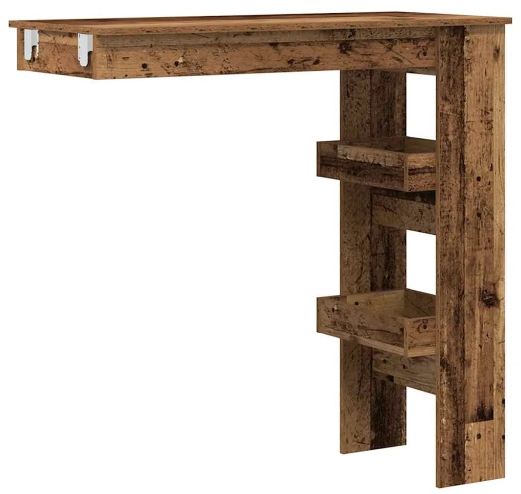 fali bárasztal Régi fa 102x45x103,5 cm Gépi fa