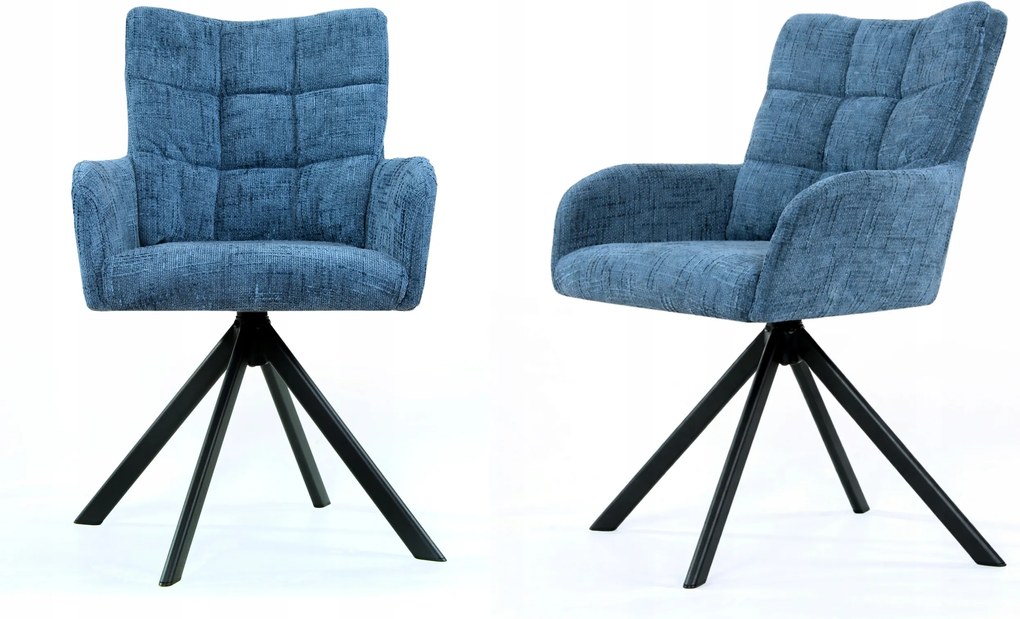 2 db-os étkező-konyha szék szett velúr kék