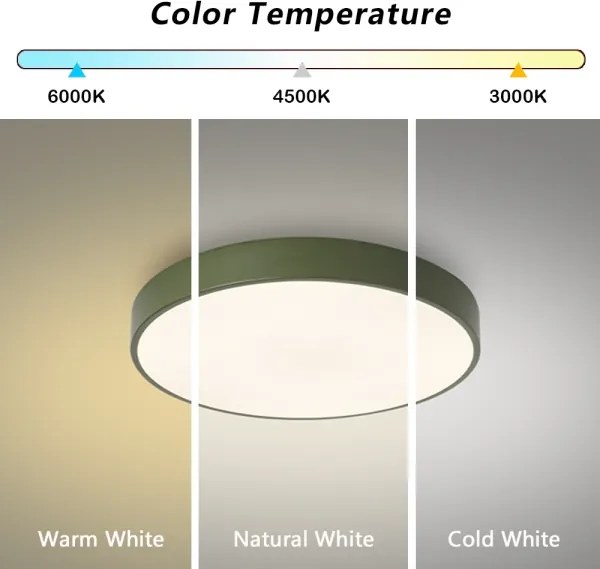 Brilagi - LED mennyezeti lámpatest POOL LED/60W/230V 3000/4000/6000K 50 cm zöld