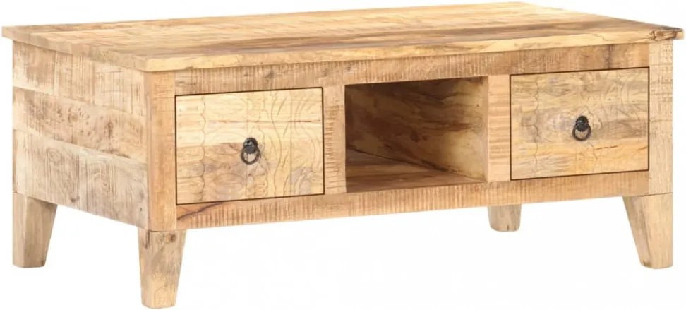 Nyers mangófa dohányzóasztal 100 x 55 x 40 cm