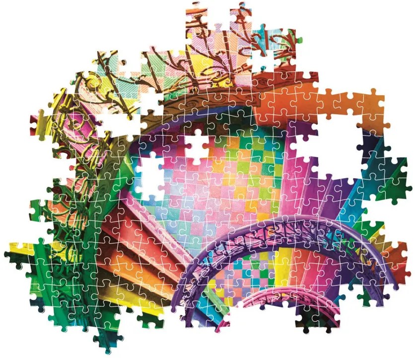 Színes lépcső Colorboom 500 db-os Compact puzzle Clementoni