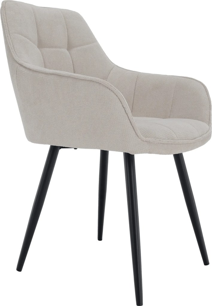 Design fotel, bézs/fekete, MARKEN
